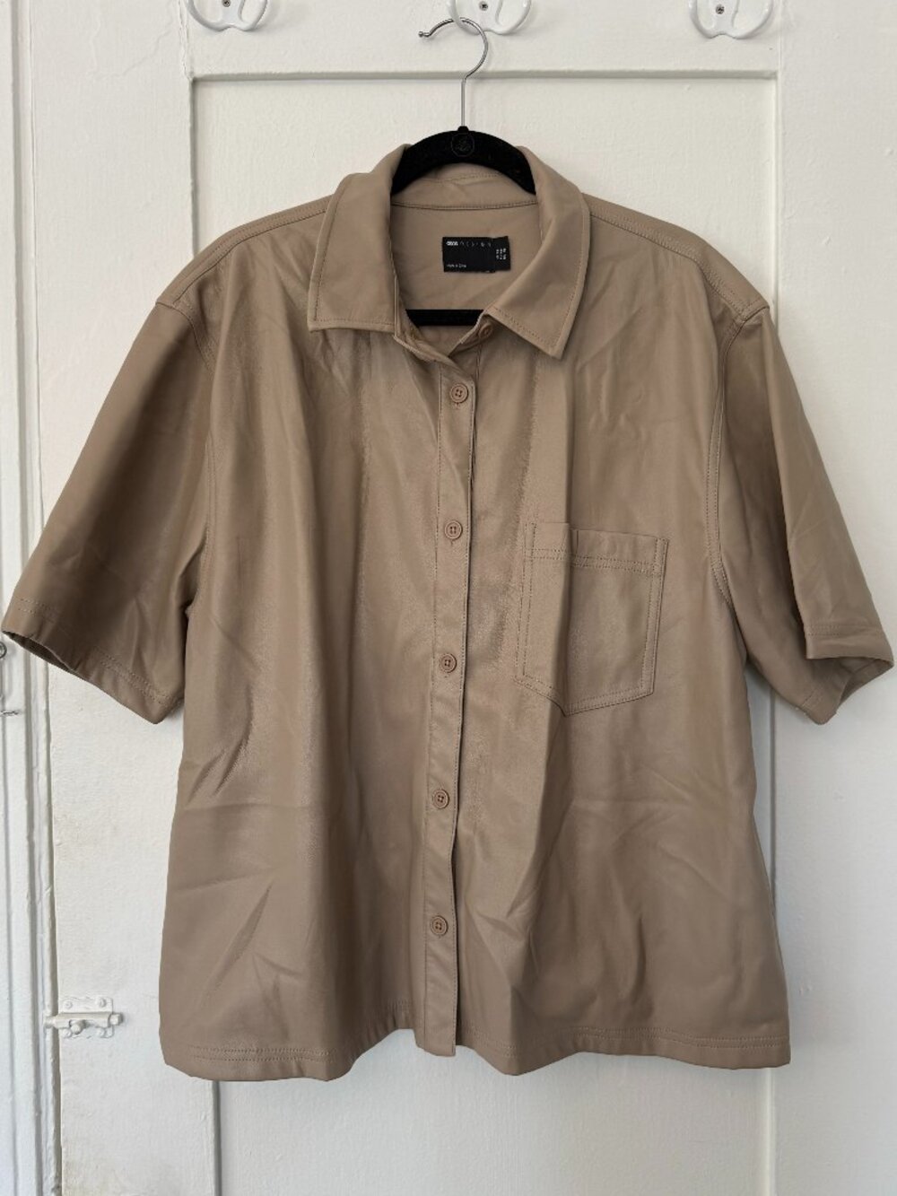 Faux Leather Tee